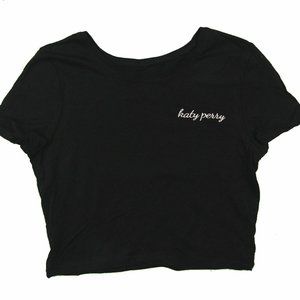Katy Perry Black Embroidered Script Ladies Womens